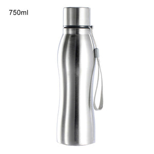 750ml Stainless Steel Water Bottle Portable Drinkware Outdoor Leak Proof Seal Climbing Water Bottles Home Kitchen Table Cup
