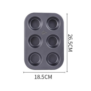 Bakeware Mini Muffin Cake Baking Pan 6/12/24 Holes Cupcake Mold Non Stick Baking Dishes Carbon Steel Oven Trays Pastry Tool 316