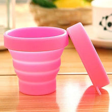 Load image into Gallery viewer, Protable Folding Gargle Cup Solid Color Water Silicone Cups For Outdoor Travel Drinkware Tools LAD-sale
