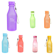 Load image into Gallery viewer, 550ml Leak-Proof Sports Water Bottle Large Capacity Plastic Bottle Bicycle Camping Sports Bottle Drinkware  Cover Lip BPA
