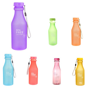 550ml Leak-Proof Sports Water Bottle Large Capacity Plastic Bottle Bicycle Camping Sports Bottle Drinkware  Cover Lip BPA