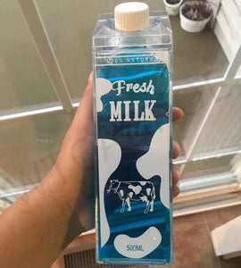 My 500ml BPA FREE Sport Plastic Kitchen Milk Water Bottle Cute Cartoon Creative Sport Outdoor Animal Cow Milk Bottles Drinkware