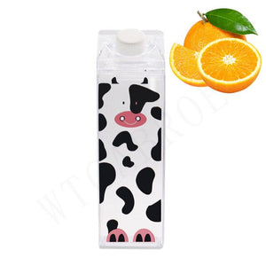 My 500ml BPA FREE Sport Plastic Kitchen Milk Water Bottle Cute Cartoon Creative Sport Outdoor Animal Cow Milk Bottles Drinkware