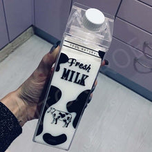 Load image into Gallery viewer, My 500ml BPA FREE Sport Plastic Kitchen Milk Water Bottle Cute Cartoon Creative Sport Outdoor Animal Cow Milk Bottles Drinkware
